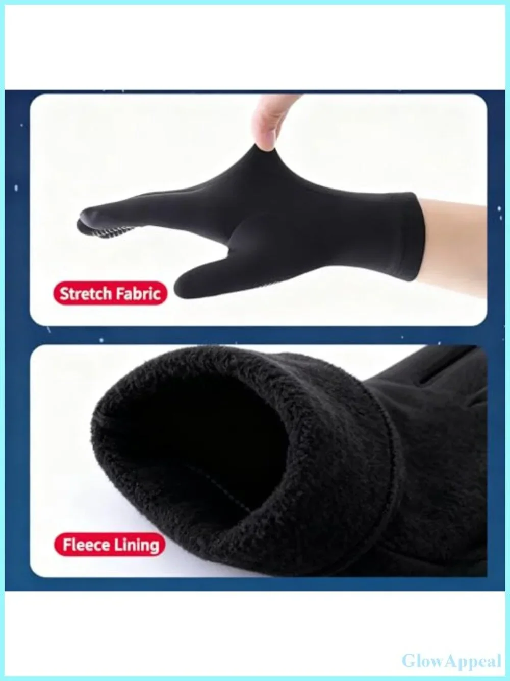 Unisex Lightweight Running Gloves - Anti-Slip Touch Screen Winter Gloves for